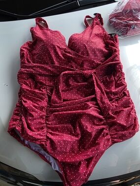 Torrid Retro Chic Twist Front Swimsuit